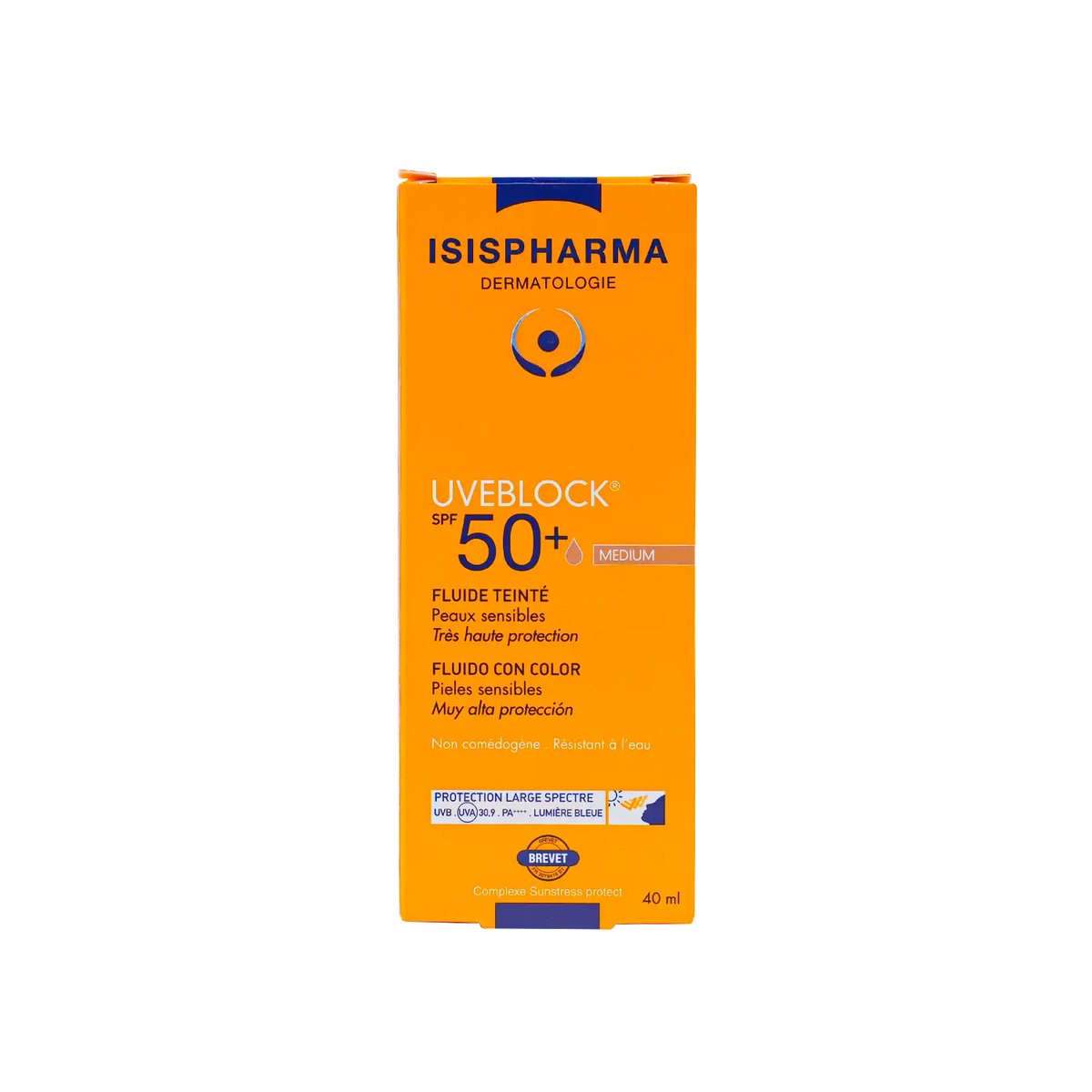 UVeblock SPF50+ Tinted Fluid 40ml - Medium