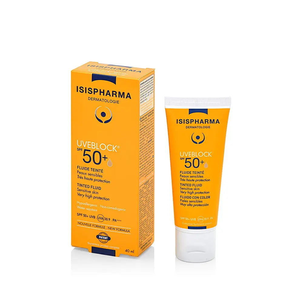 يو في بلوك (UVeblock) سائل ملون بمعامل حماية SPF50+ سعة 40 مل - لون متوسط