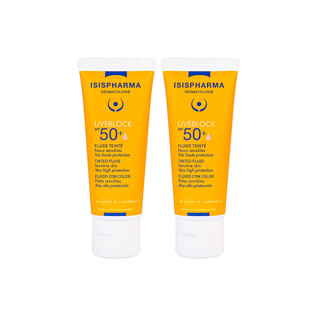 UVeblock SPF50+ Tinted Fluid Cream (1+1) Offer - Medium