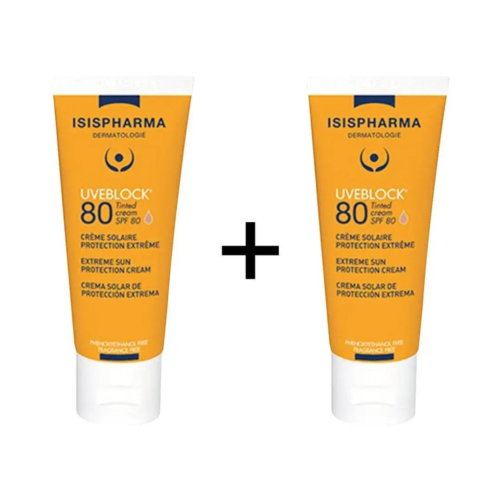UVeblock SPF80+ Tinted Cream (1+1) Offer