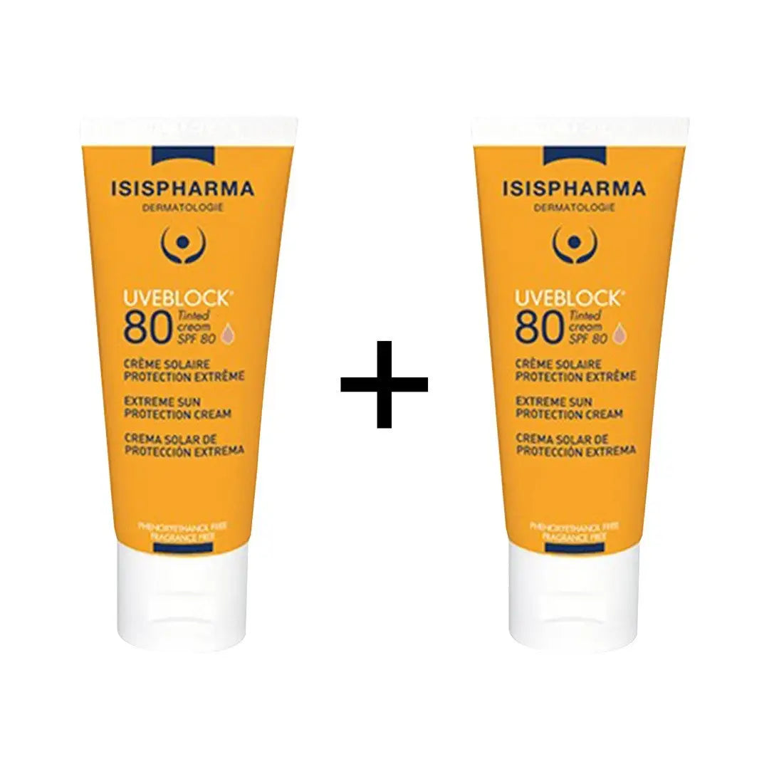 UVeblock SPF80+ Tinted Cream (1+1) Offer