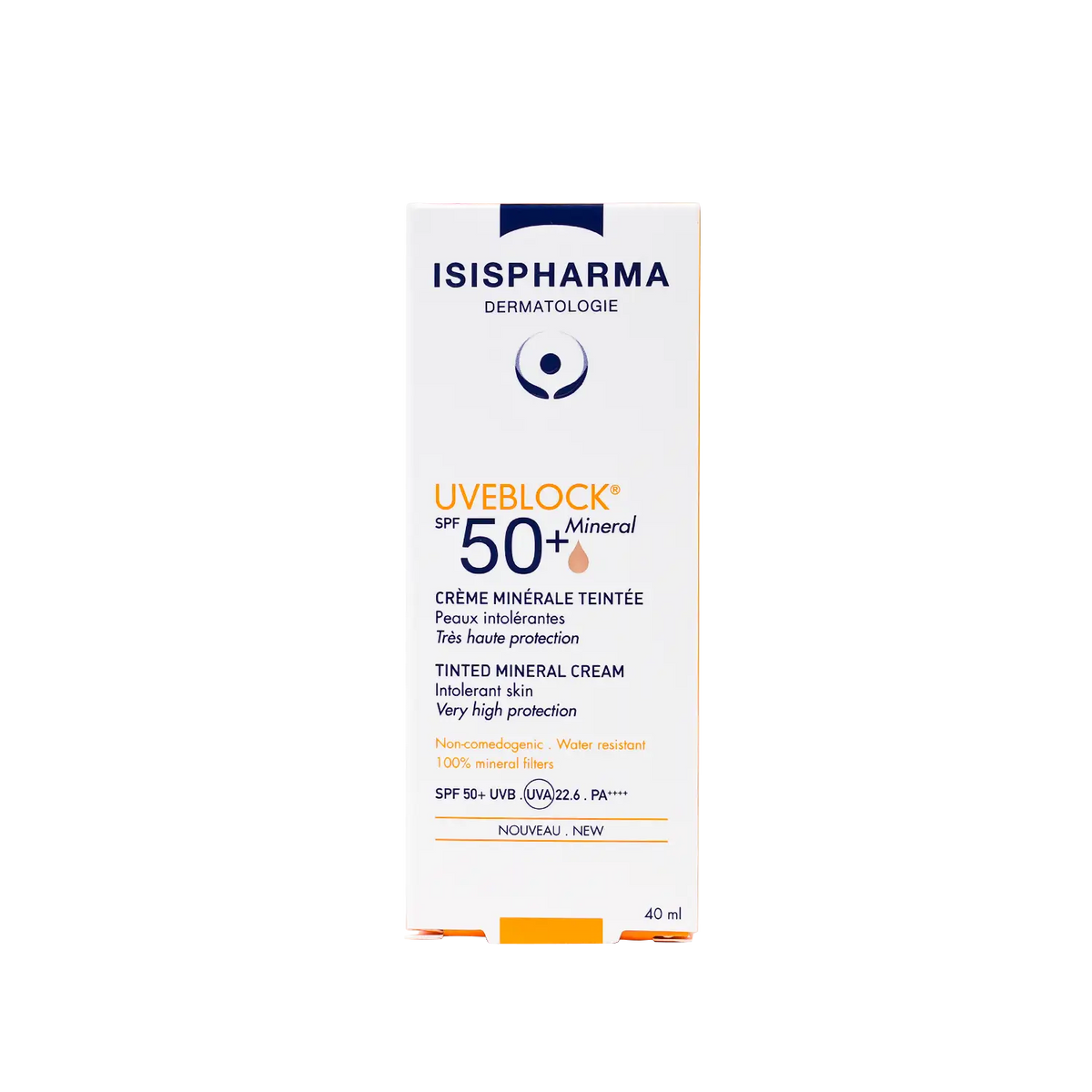 UVeblock SPF50+ Tinted Mineral Cream 40ml