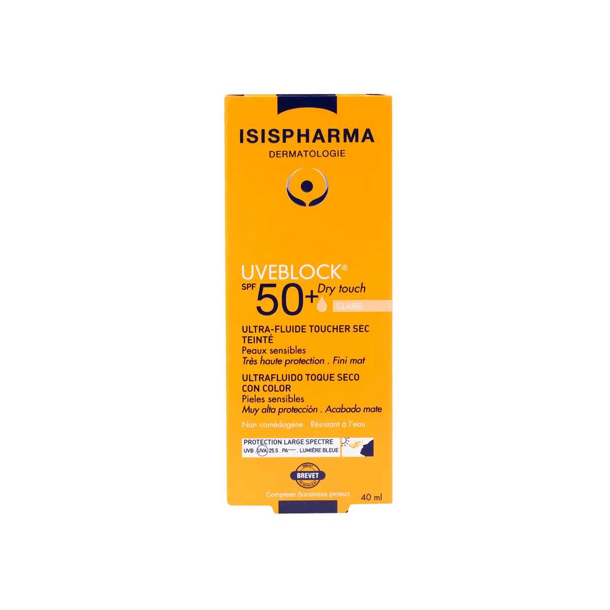 UVeblock SPF50+ Tinted Dry Touch Ultra-Fluid 40ml