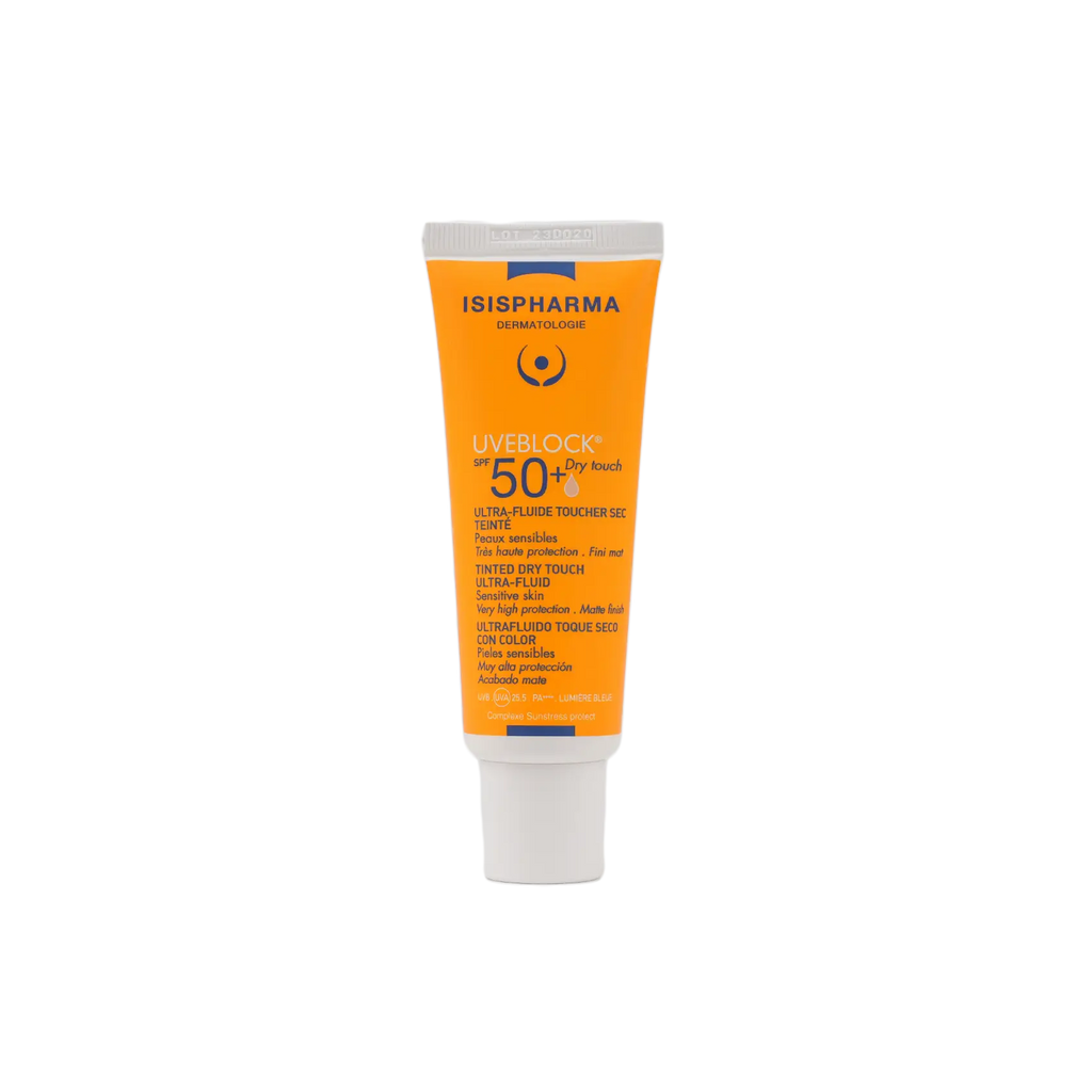 يوفي بلوك SPF50+ ملون بلمسة جافة وفائق السيولة 40 مل